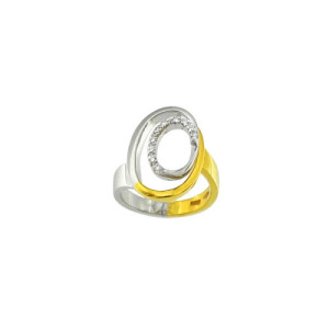 Anillo de Compromiso de Oro y Diamantes AN010253-15