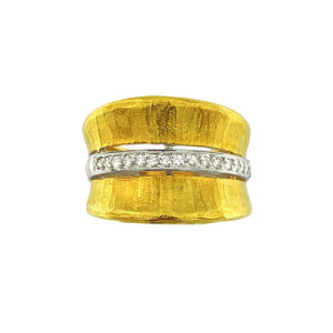 Anillo de Compromiso de Oro con Diamantes AN010280