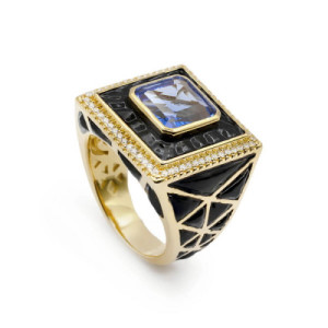 Anillo Original de Plata Estilo Étnico LineArgent 19485-R