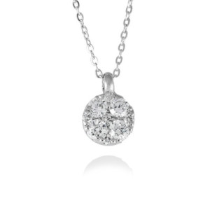 Colgante de Oro Blanco con Diamantes Marina García A6130