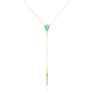 Gargantilla de Oro con Esmeralda Marina García A2752GAE