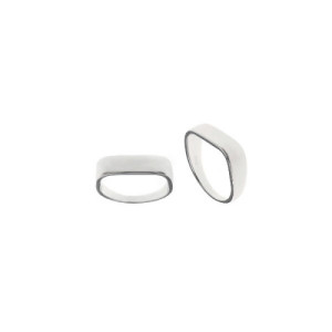 Anillo de Plata Liso Rectangular Salvatore Plata 268S0001/14