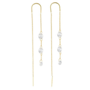 Pendientes de Plata con Cadena Salvatore 136A0717