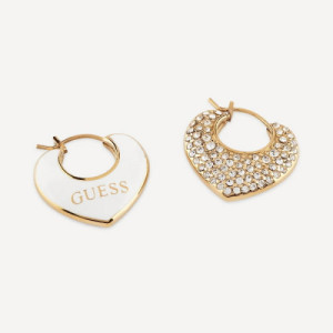 Pendientes Guess Crazy in Love Corazón JUBE05206JWYGWHT-U