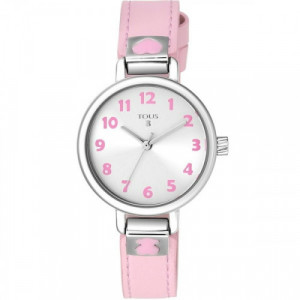 Reloj Tous Glazed De Mujer En Acero Con Esfera Rosa