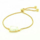 Pulsera Mujer Acero Anartxy Ojo Gato Blanco