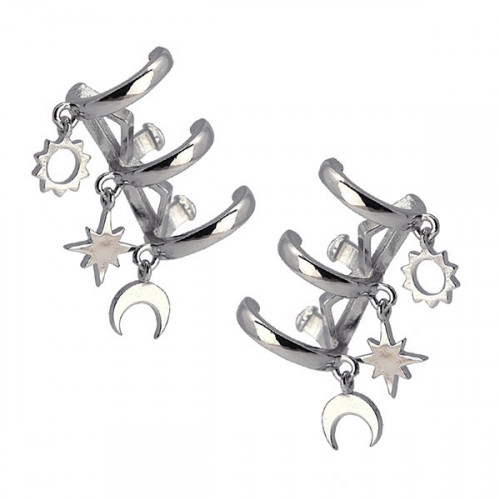 Pendientes de Acero Aros Anartxy Triple BPE206PL