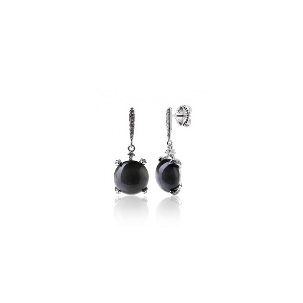 Pendientes Camaleoni Negros PB005/NEG/LP