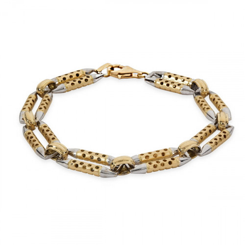 Pulsera Oro VJ Doble Cara