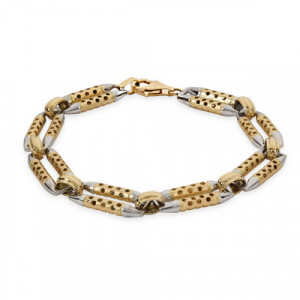 Pulsera Oro VJ Doble Cara