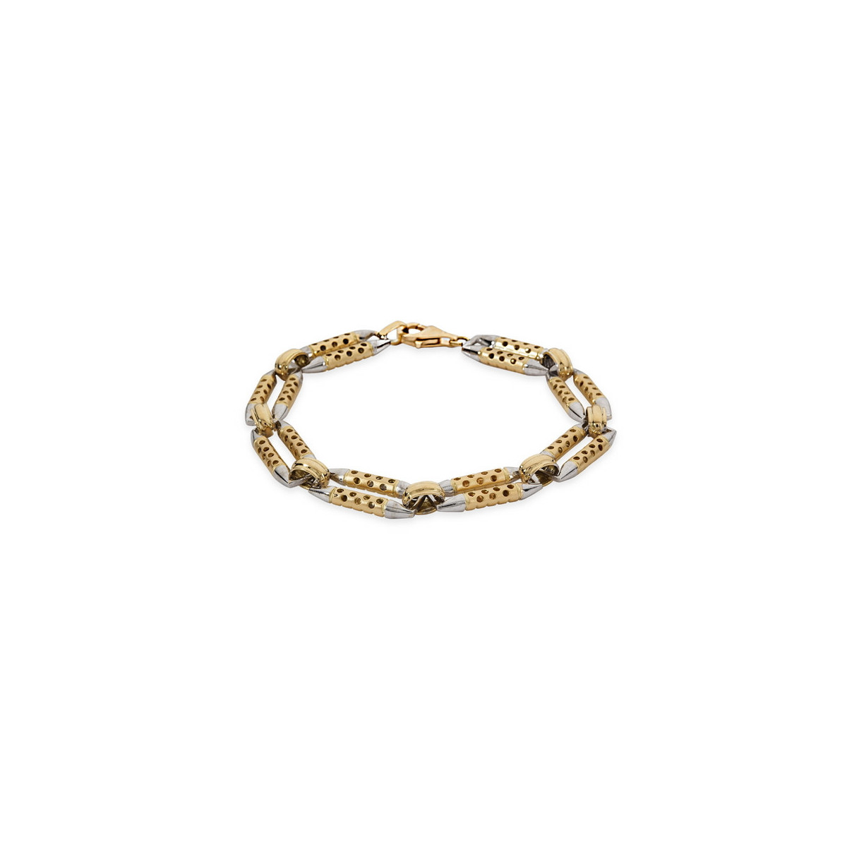 Pulsera Oro VJ Doble Cara