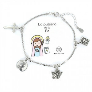 Pulsera Eres lo mas Mujer Fe Plata