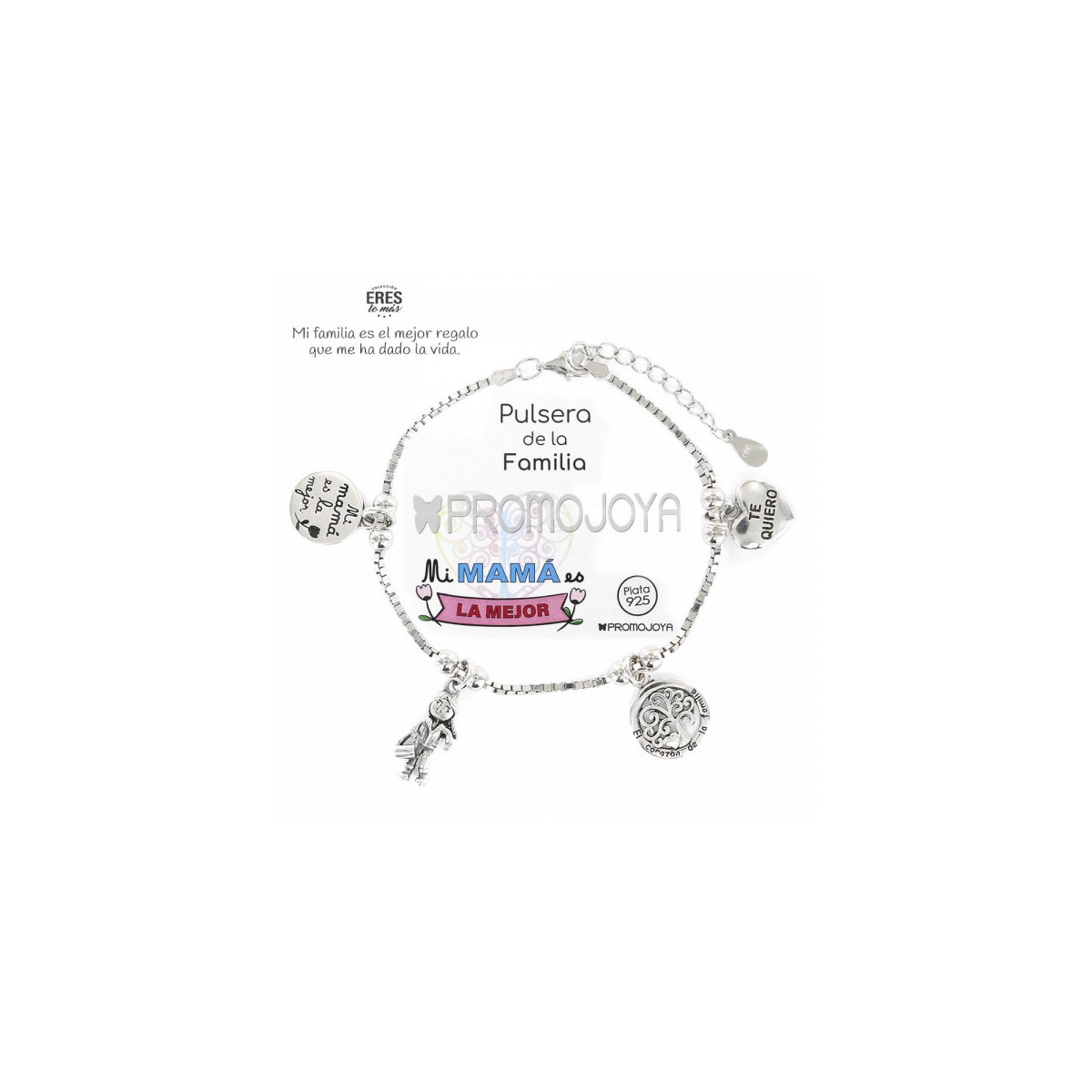 Pulsera Eres Lo mas Familia Mamá Plata