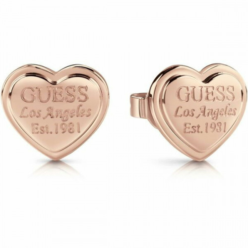 Pendientes Guess Acero Rosa Corazón Mujer UBE28010