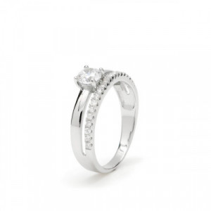 Anillo Plata LineArgent Doble Carril 12786-R-16