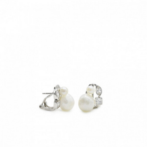 Pendientes Plata LineArgent Perla Novia 18092-A