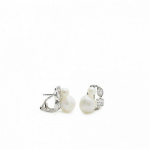 Pendientes Plata LineArgent Perla Novia 18092-A
