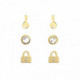 Set Pendientes Anartxy Dorados BPE611D