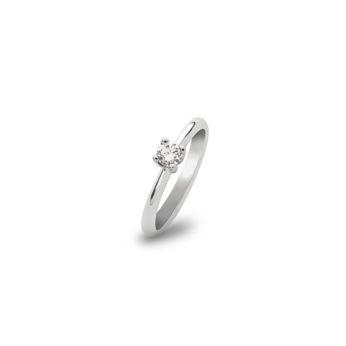 Anillo de Compromiso Oro Blanco Diamante Classic VJ