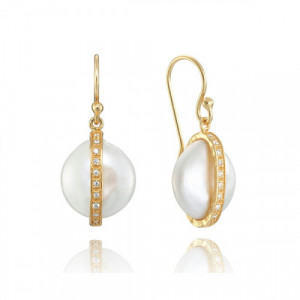 Pendientes Viceroy Plata Dorada y Perla 4060E100-66