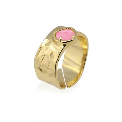 Anillo Anartxy Dorado Ojo de Gato Rosa AAN408FC16