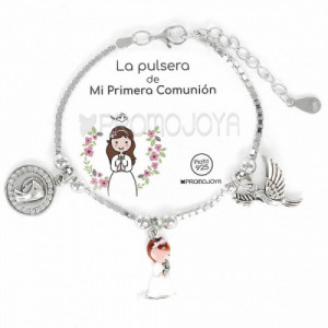 Pulsera Comunión Niña Plata Eres lo mas