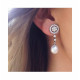 Pendientes Marina García Perla Novia Desmontables 9357PB