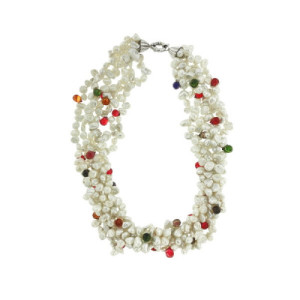 Collar de Perlas Naturales Mujer GA020011
