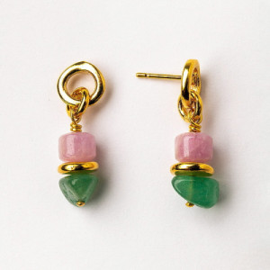 Pendientes Cortos de Colores Velatti CO040181