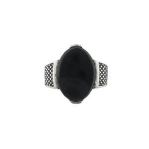 Anillo de Plata para Hombre Sello con Onix AN020909