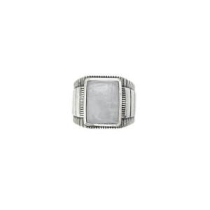 Anillo de Plata Unisex con Piedra AN020911