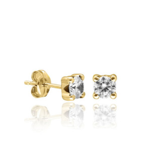 Pendientes de Bebé Oro 4 Garras PE010768