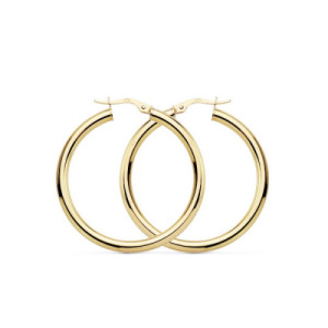 Pendientes Aros Oro 35mm PE011527