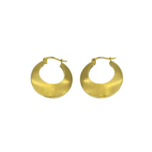 Pendientes Aros Oro Planos PE011289