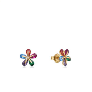 Pendientes de Flor de Colores 13083E100-99