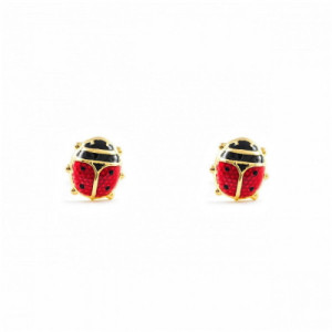 Pendientes de Oro Mariquita PE011565