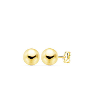 Pendientes de Bolas de Oro 7 mm PE011339