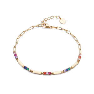 Pulsera de Plata de Colores con Baño Dorado Viceroy 13072P100-39