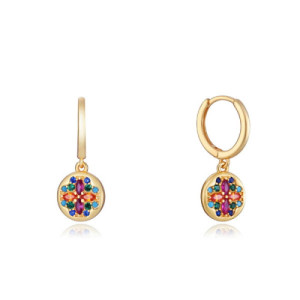 Pendientes Aros de Plata de Colores con Baño Dorado Viceroy 13093E100-39