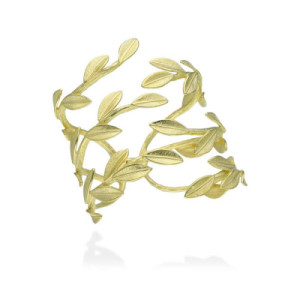 Pulsera Brazalete de Plata Dorada Hiedra Marina García 90835UDG