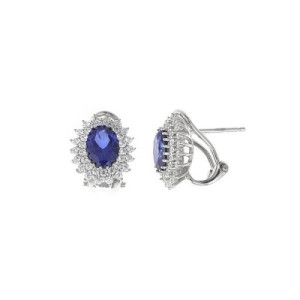 Pendientes de Plata Azules Salvatore Plata 136A0680