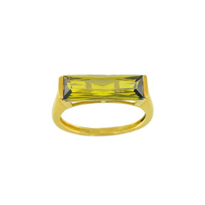 Anillo de Oro con Cristal Verde AN010432-15