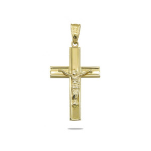 Cruz de Oro con Cristo Comunión CO010220
